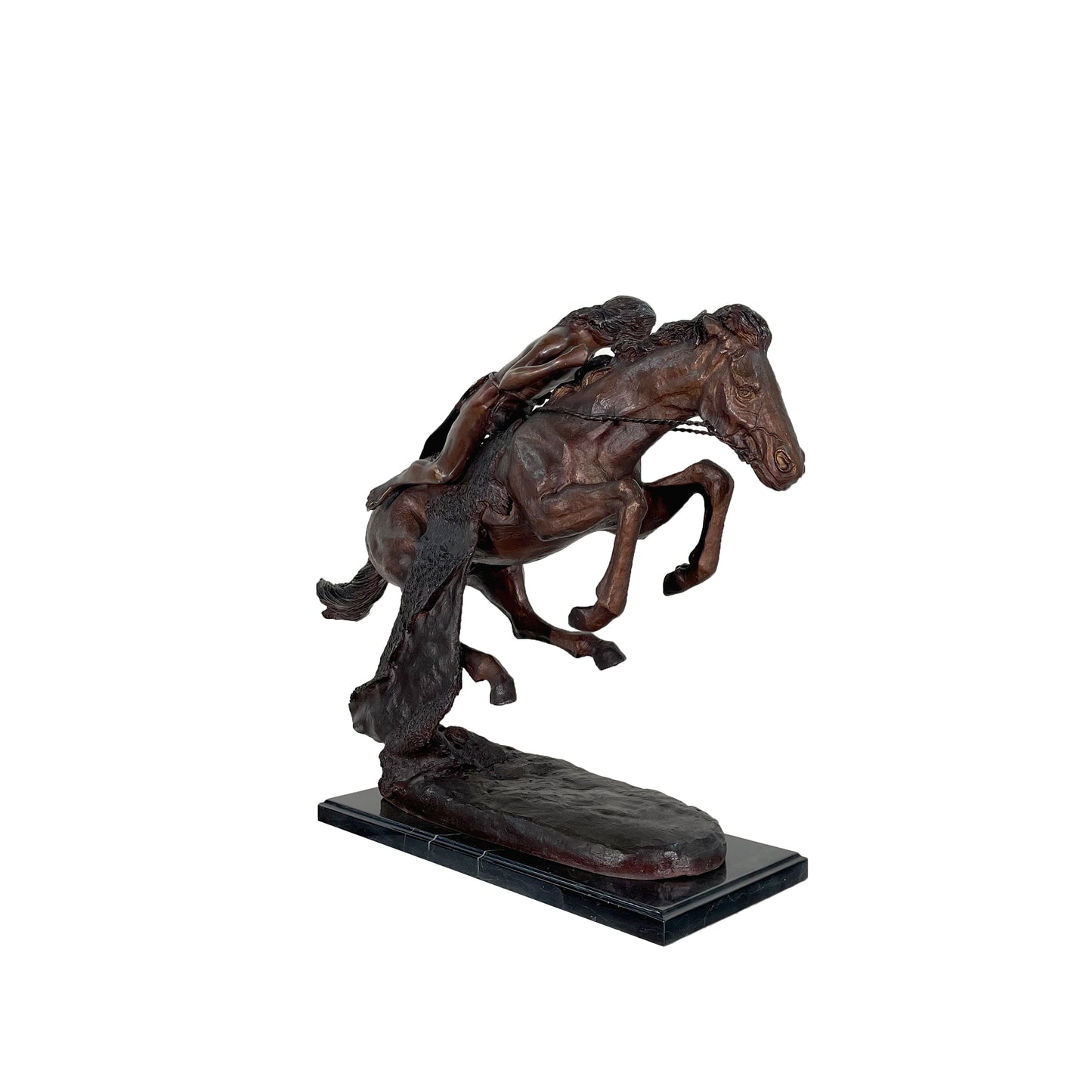 Remington 'Cheyenne' Table-Top Bronze Statue