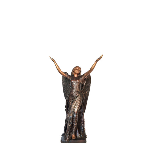 Small Standing Angel Table-top Bronze Statue
