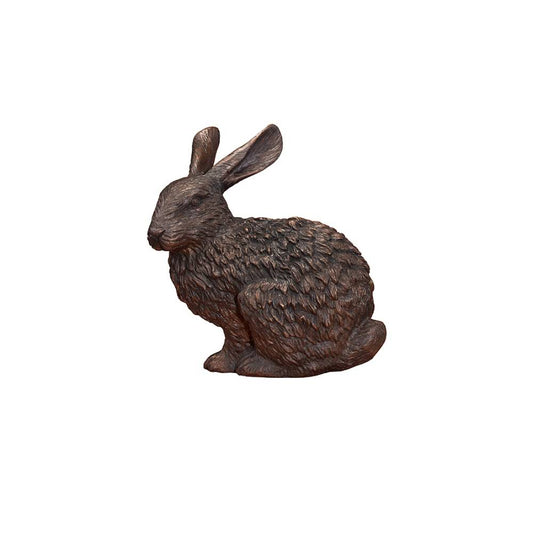 Sitting Hare Table-top Bronze Statue