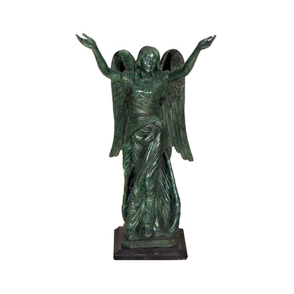 Medium Standing Angel Table-top Bronze Statue