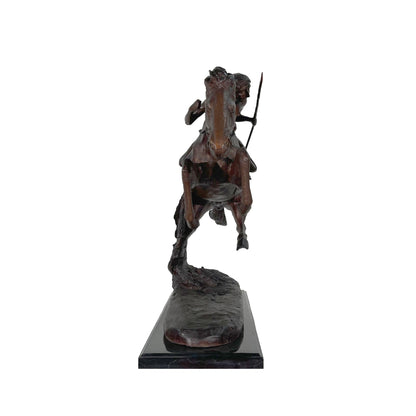 Remington 'Cheyenne' Table-Top Bronze Statue