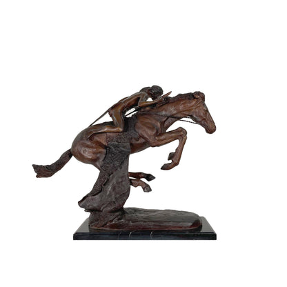 Remington 'Cheyenne' Table-Top Bronze Statue