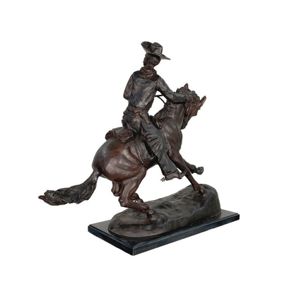 Remington 'Cowboy' Table-Top Bronze Statue