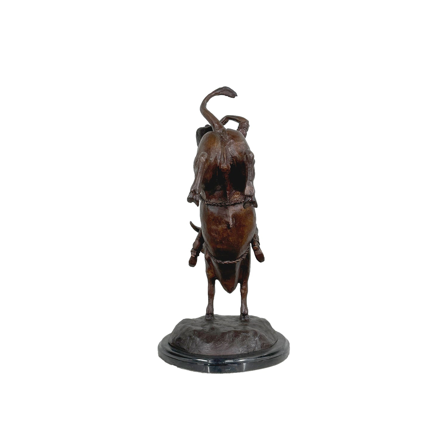 Rodeo Rider on Bull Table-Top Bronze Statue