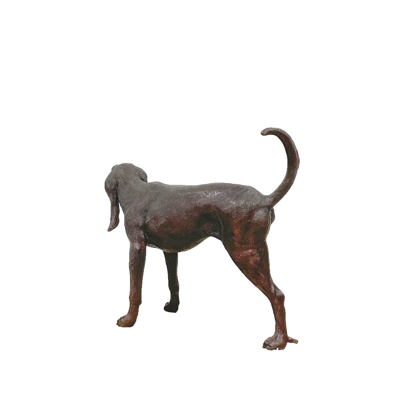 Peeing Bloodhound Dog Fountain Bronze Statue