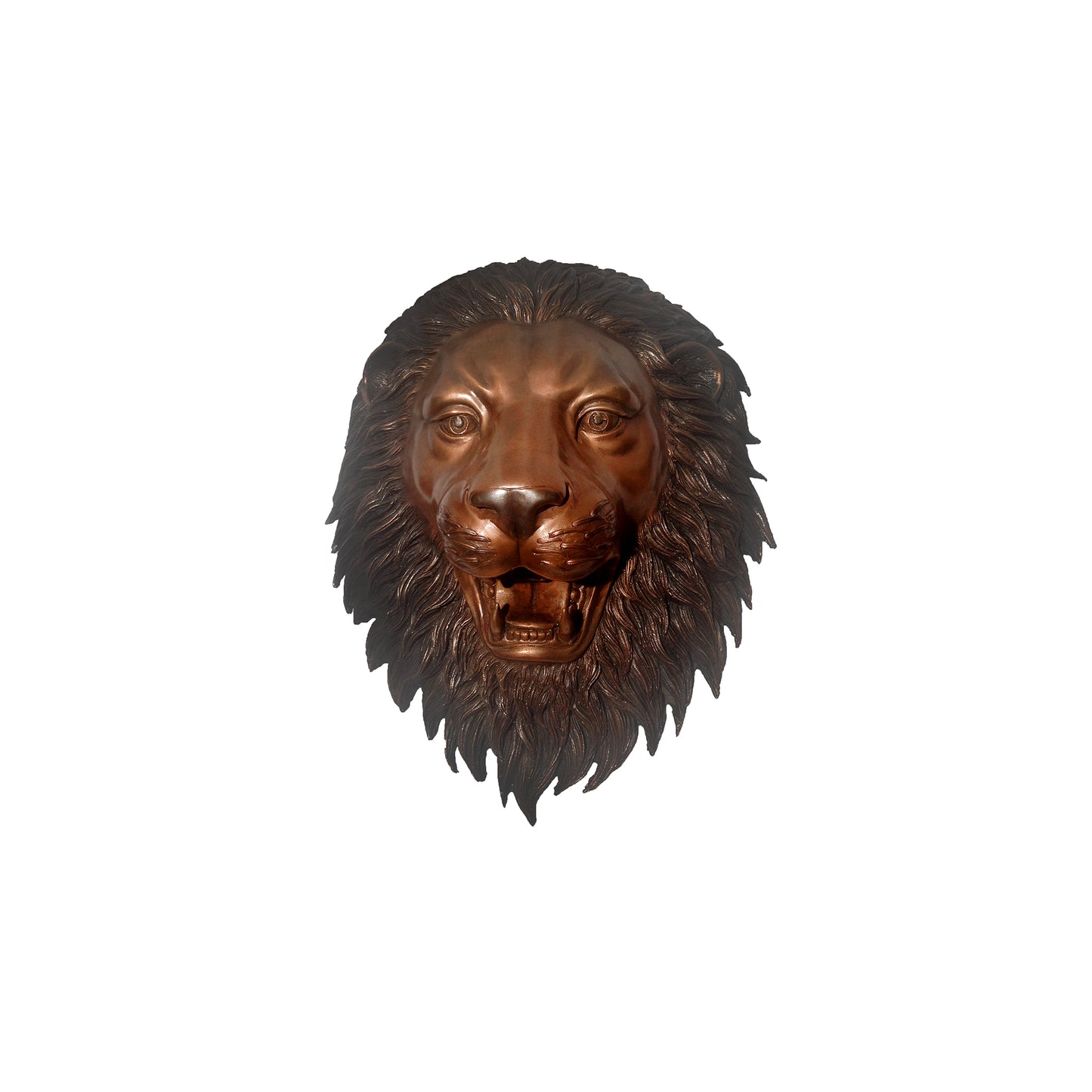 Lion Face Wall Fountain Bronze Statue