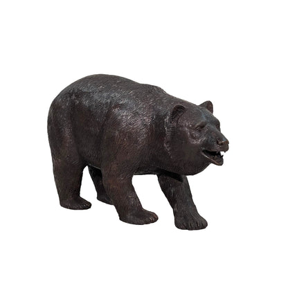 Walking Bear Bronze Statue