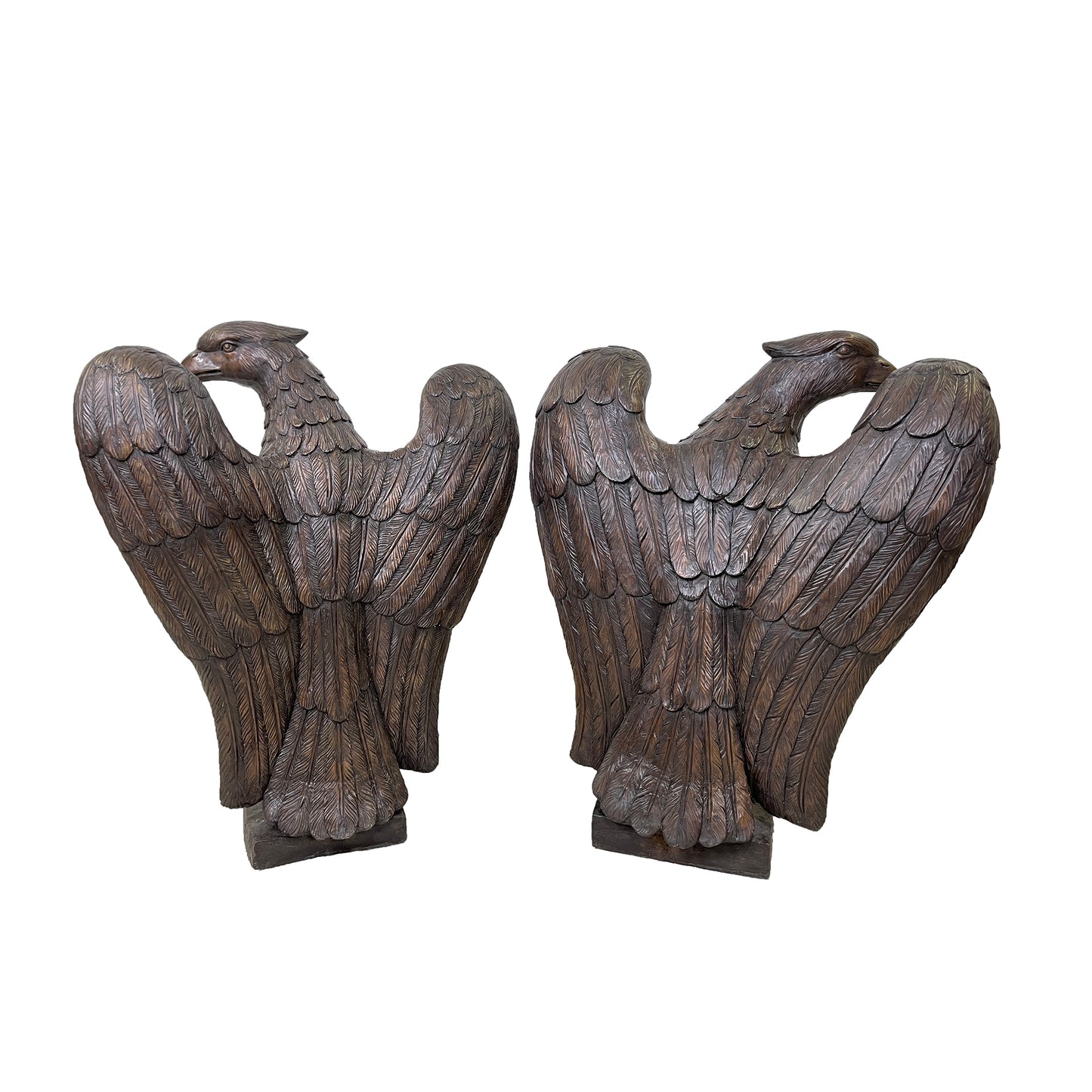 Eagle on Ball Bronze Statue Set