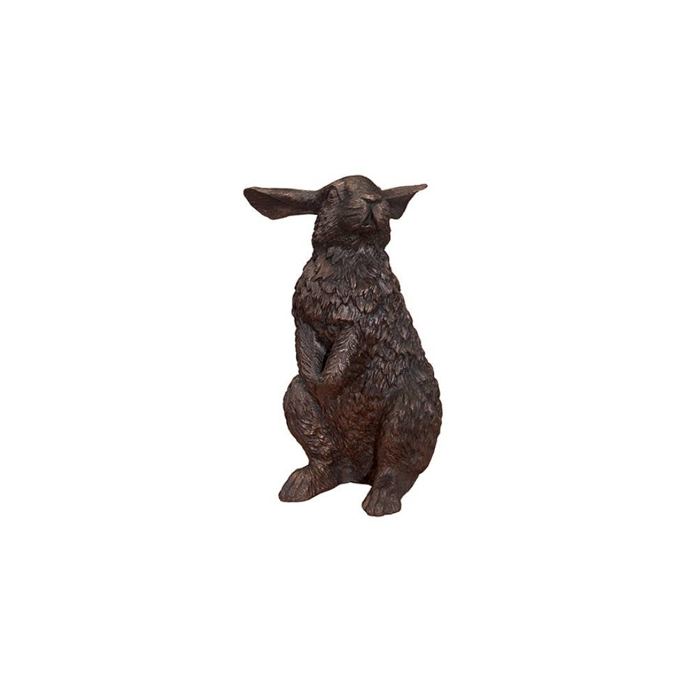 Standing Hare Table-top Bronze Statue