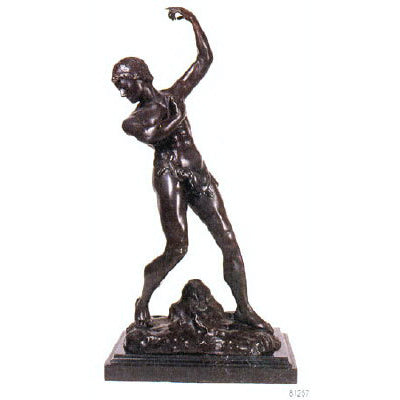 Roman Athlete Table-top Bronze Statue