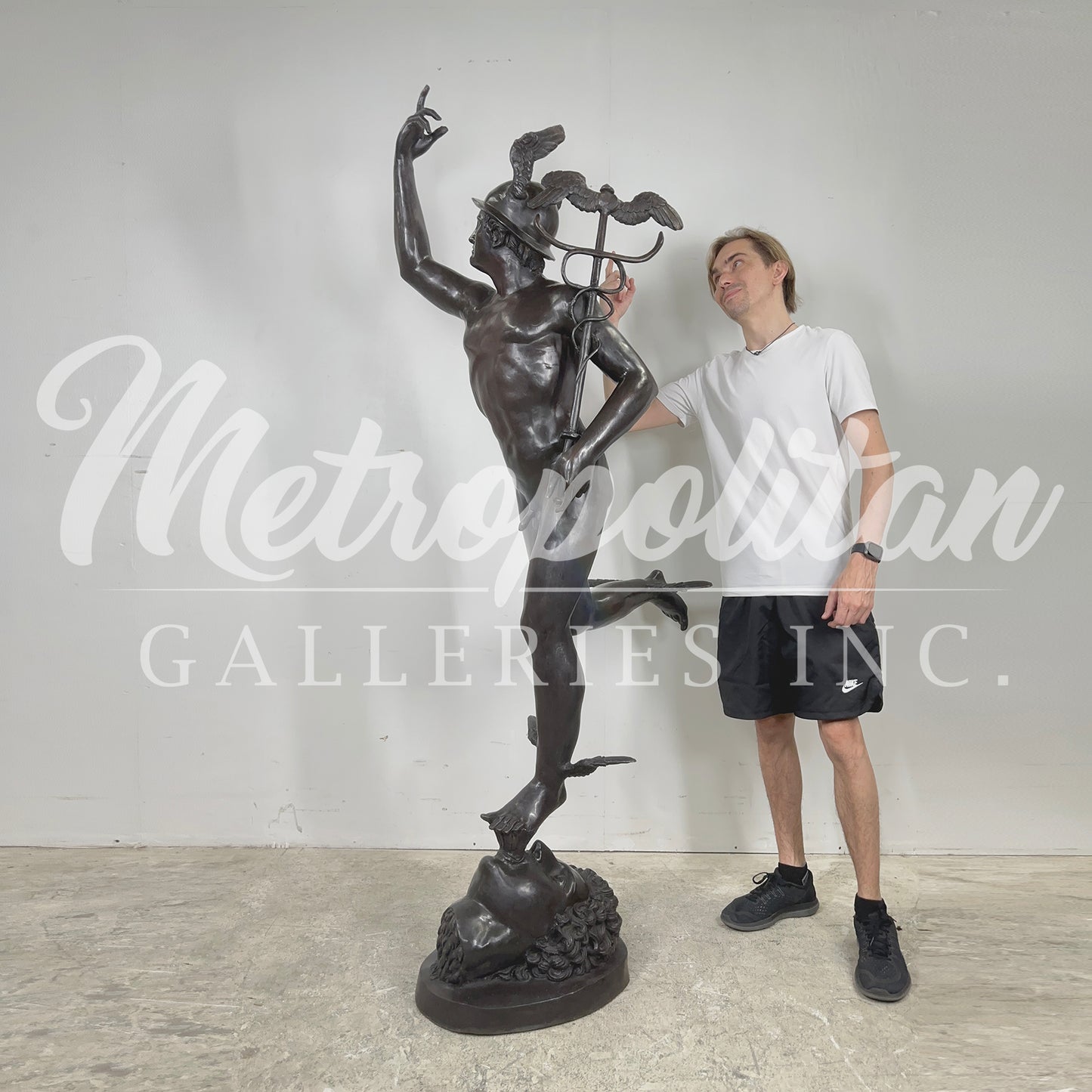 Mercury Bronze Statue