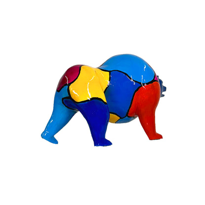 ColorSplash Jigsaw Bear Bronze Statue