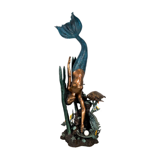 Mermaid Fountain Bronze Statue