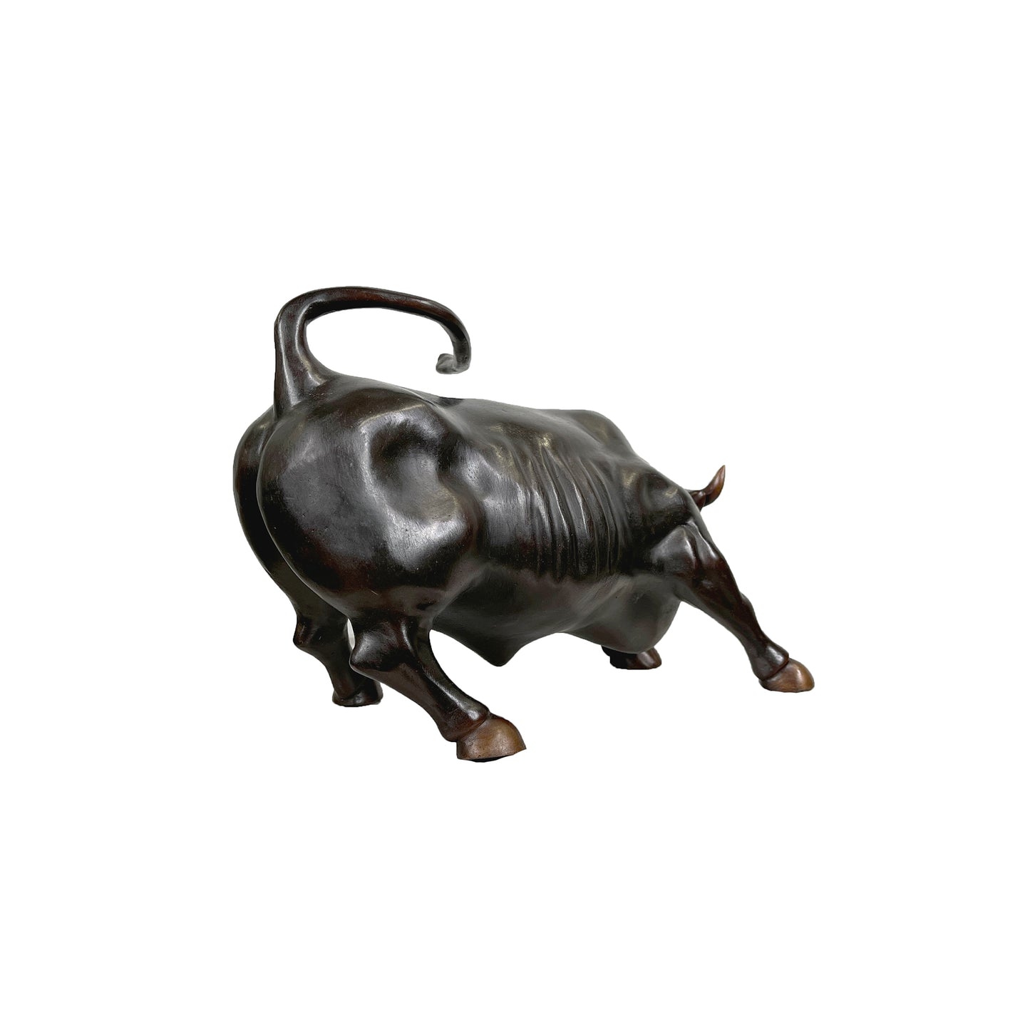 Small Wall Street Bull Bronze Table-top Statue