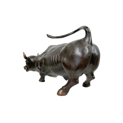 Small Wall Street Bull Bronze Table-top Statue