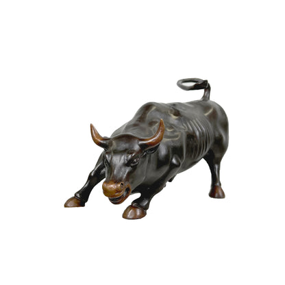 Small Wall Street Bull Bronze Table-top Statue