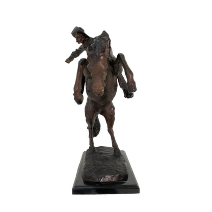 Remington 'Wooly Chaps' Table-Top Bronze Statue