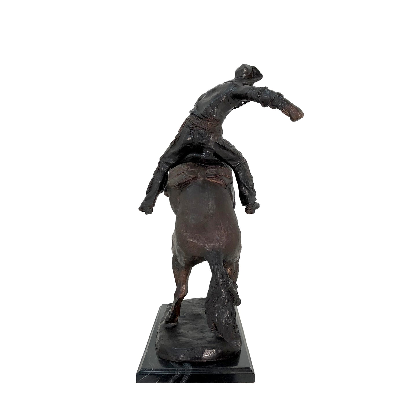 Remington 'Wooly Chaps' Table-Top Bronze Statue