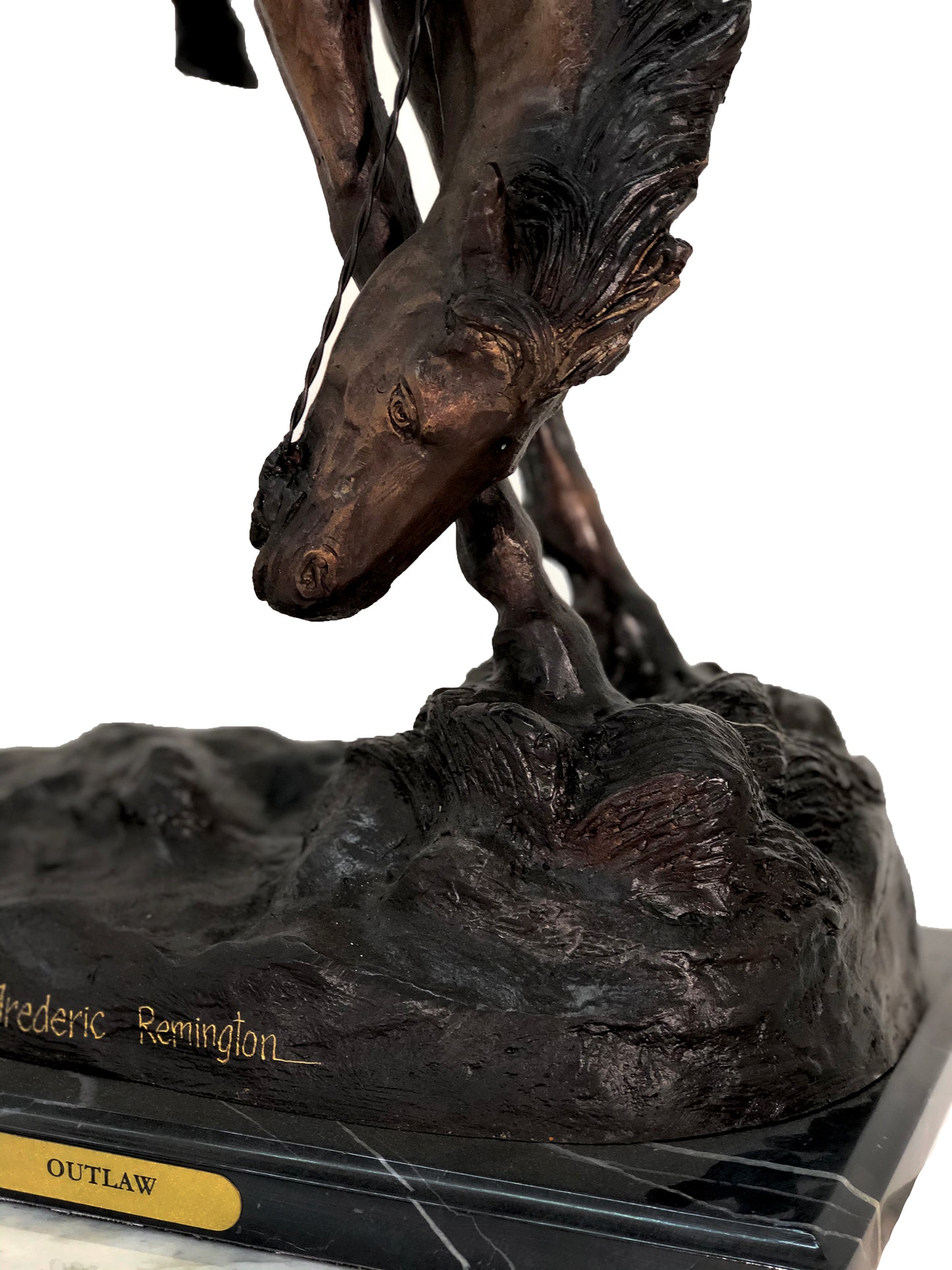 Remington Outlaw Table-top Bronze Statue