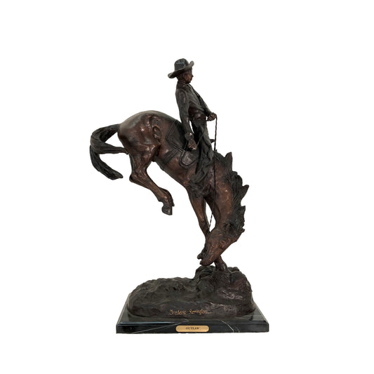 Remington Outlaw Table-top Bronze Statue