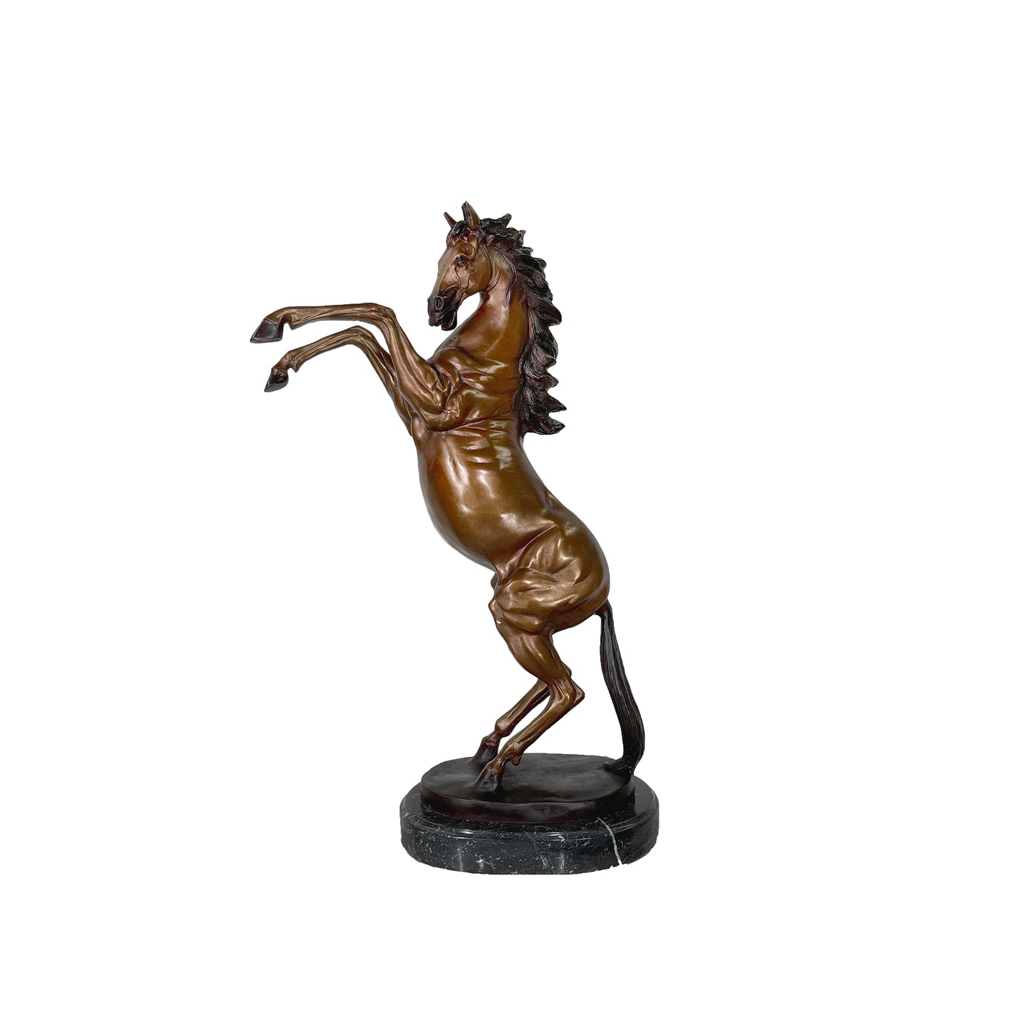 Rearing Horse Table-top Bronze Statue