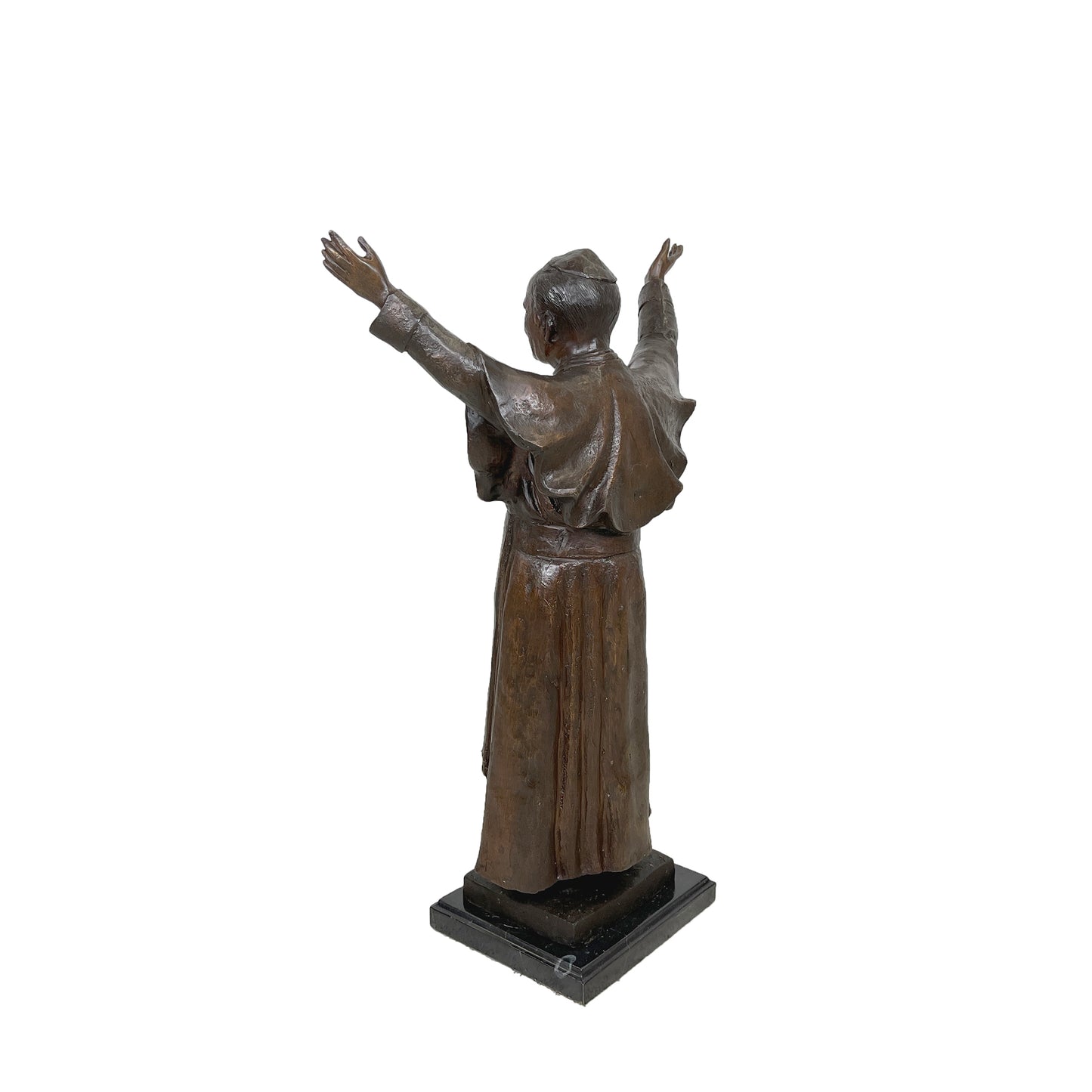 Pope John Paul II Table-top Bronze Statue