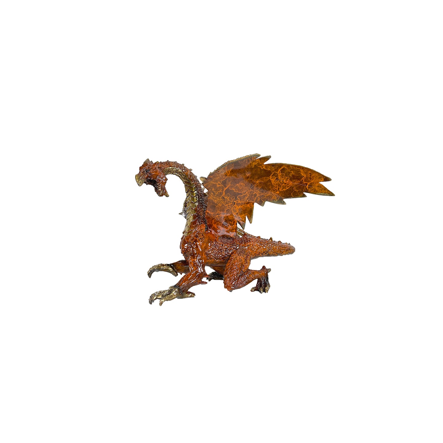 Color Dragon Bronze Table-top Statue