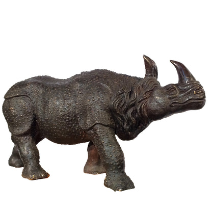 Rhinoceros Bronze Statue