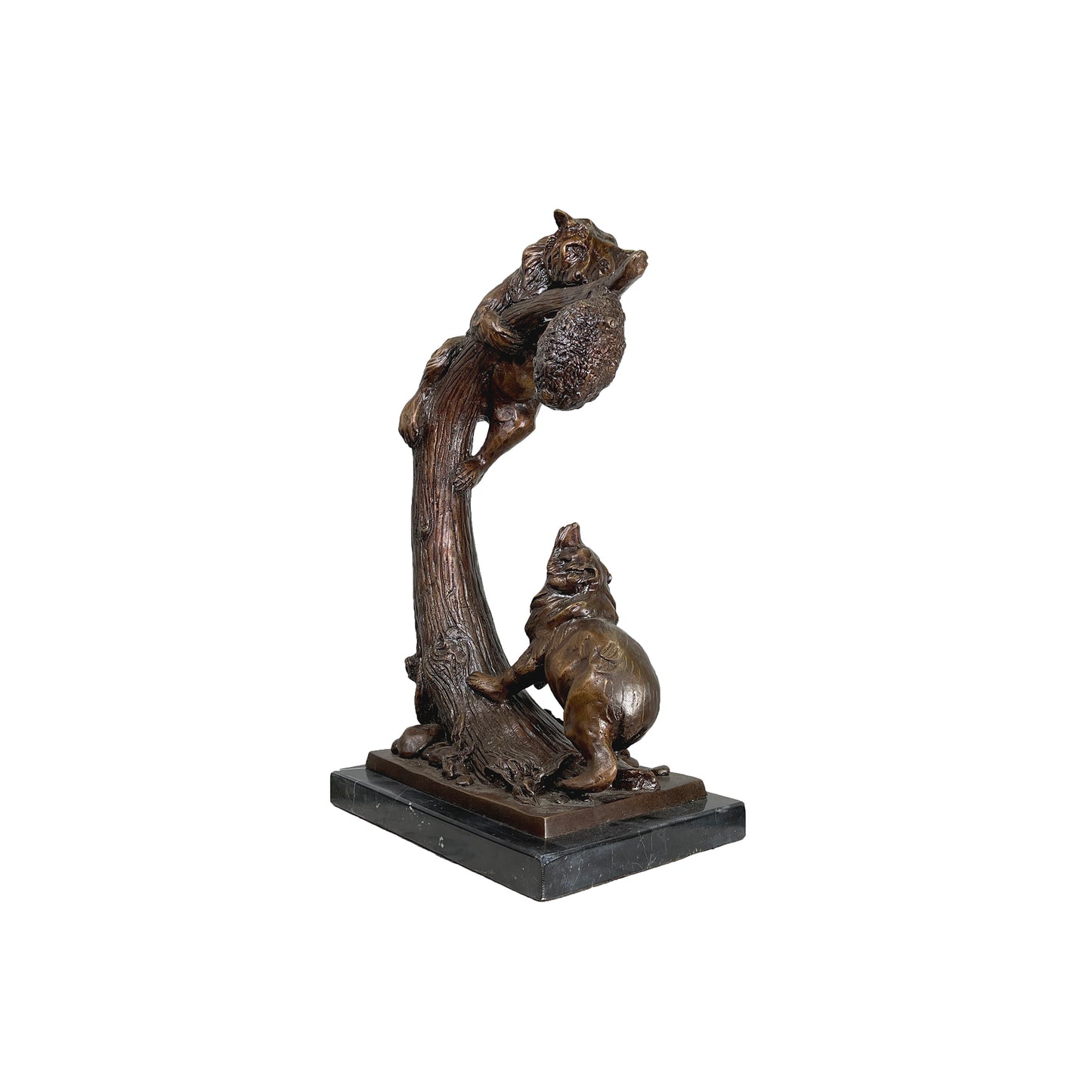 Bears after Beehive Table-top Bronze Sculpture