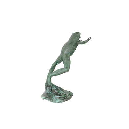 Jumping Frog Fountain Bronze Statue