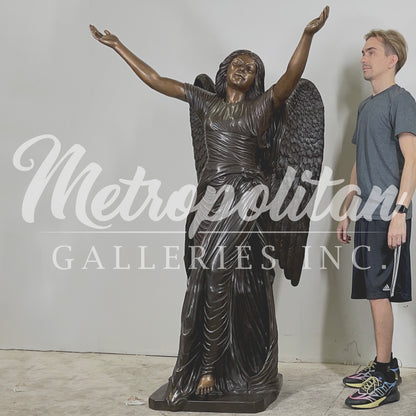 Bronze Angel of Mercy Sculpture