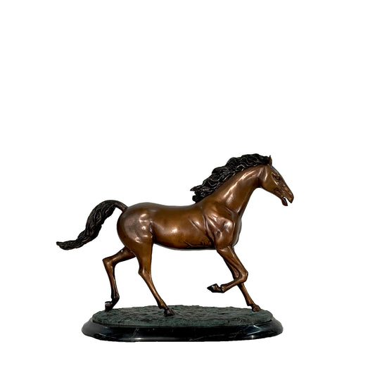 Trotting Horse Table-top Bronze Statue