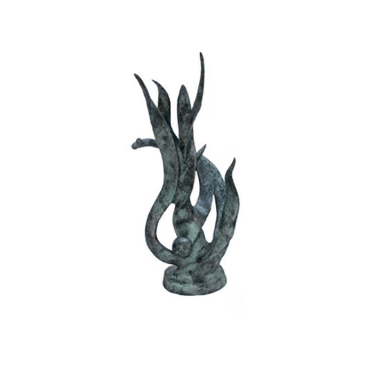 Whimsical Grass Table-top Bronze Statue