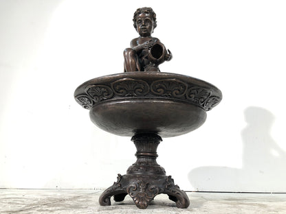 Boy Pouring Jar Fountain Bronze Statue