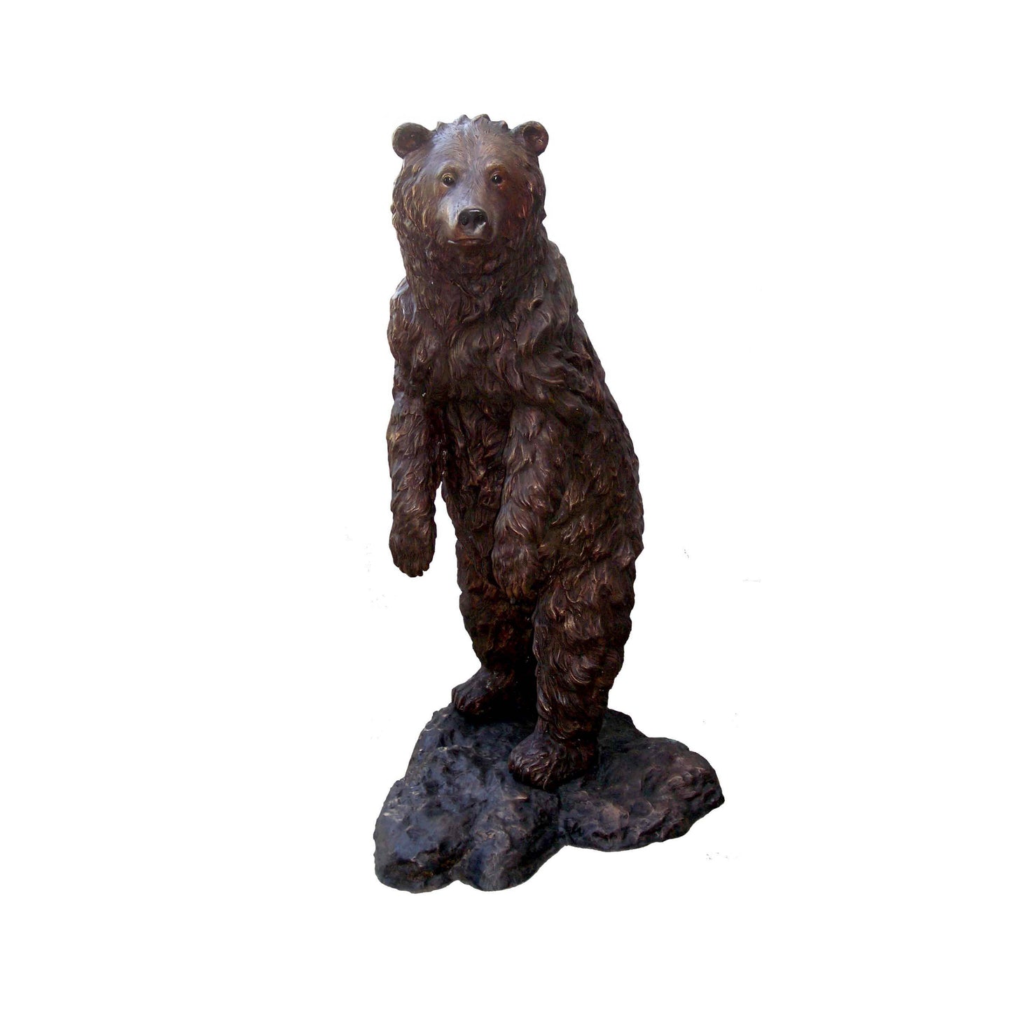 Small Standing Bear Bronze Statue