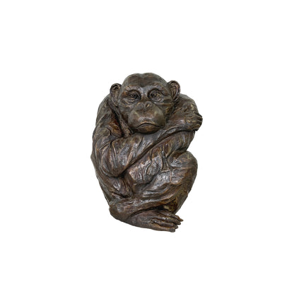 Lonely Monkey Table-top Bronze Statue