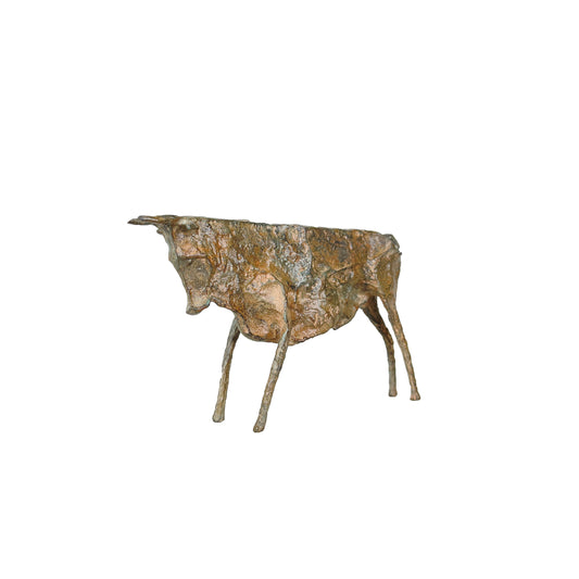 Small Contemporary Bull Table-top Bronze Statue