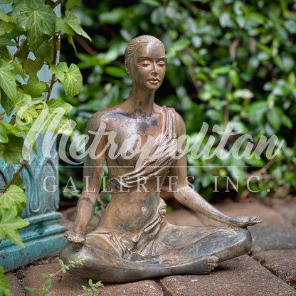 Namaste Table-top Bronze Statue