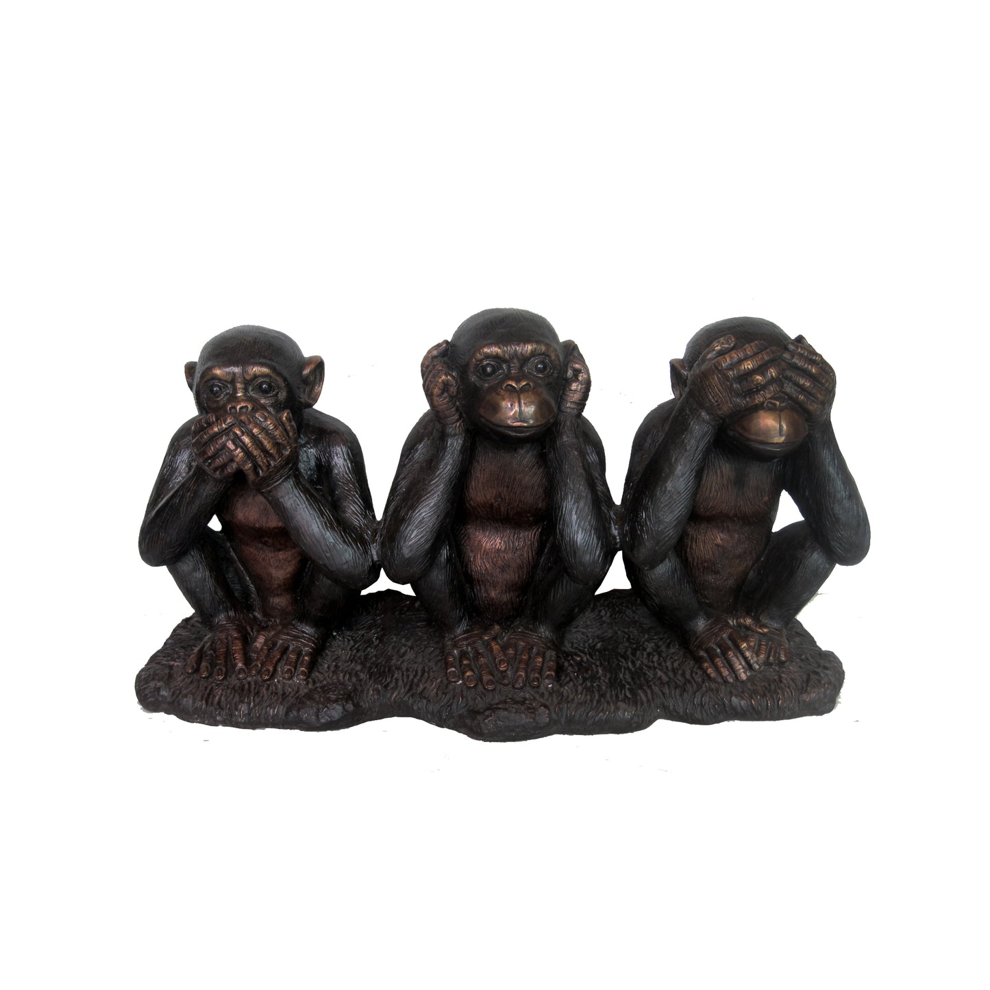 Three Wise Monkeys Bronze Statue